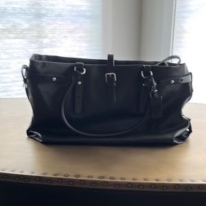 Tumi women’s tote bag with laptop compartment in black